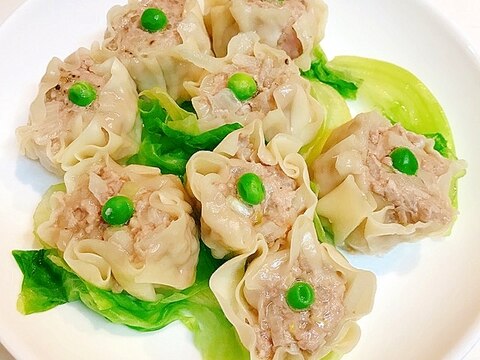 ギョーザの皮ですぐにできます☆手作り蒸しシュウマイ